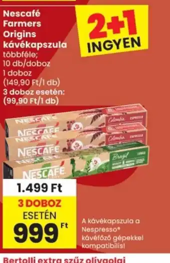 Nescafé Farmers Origins kávékapszula