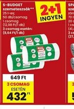 Spar S-BUDGET szemeteszsák ajánlat