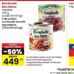 Spar Bonduelle Bon Menu ajánlat