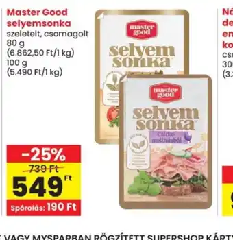 Spar Master Good selyemsonka ajánlat