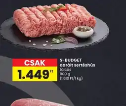 Spar S-BUDGET darált sertéshús ajánlat