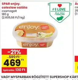 Spar SPAR enjoy. coleslaw saláta ajánlat