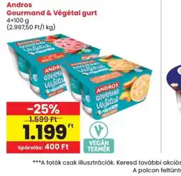 Spar Andros Gourmand OIKOS Végétal gurt ajánlat