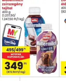 Spar Müllermilch zsírszegény tejital ajánlat