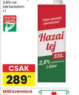 Spar Hazai ESL tej ajánlat