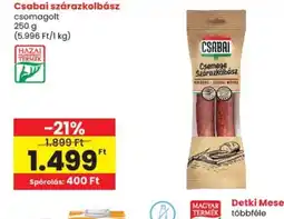 Spar CSABAI szárazkolbász ajánlat