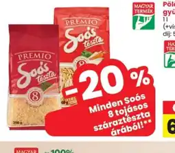 Spar Sos 8 tojásos száraztészta ajánlat
