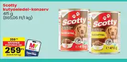 Spar Scotty kutyaeledel-konzerv ajánlat