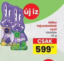 Spar Milka tejcsokoládé nyúl ajánlat