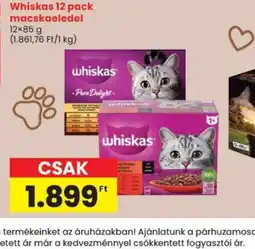 Spar Whiskas 12 pack macskaeledel ajánlat