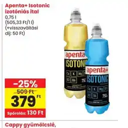 Spar Apenta+ Isotonic izotniás ital ajánlat