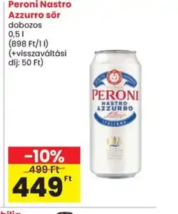 Spar Peroni Nastro Azzurro sör ajánlat