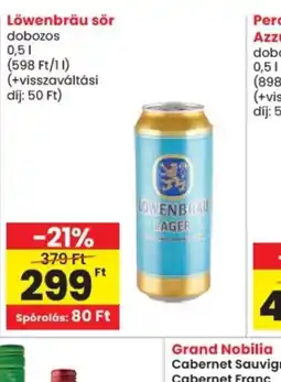 Spar Löwenbr -10u sör ajánlat
