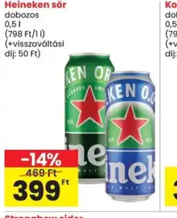 Spar Heineken dobozos sör ajánlat