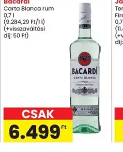Spar Bacardi Carta Blanca rum ajánlat