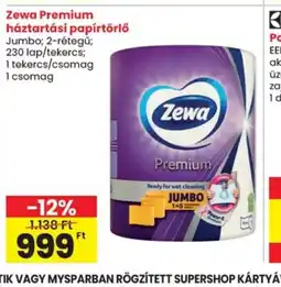Spar Zewa Premium háztartási papírtörlő ajánlat