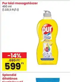 Spar Pur kézi mosogatszer ajánlat