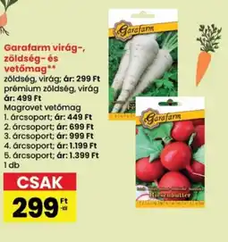Spar Garafarm virág-, zöldség- és vetőmag ajánlat