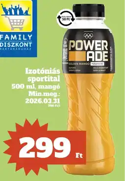 Family Diszkont POWERADE Izotniás sportital ajánlat