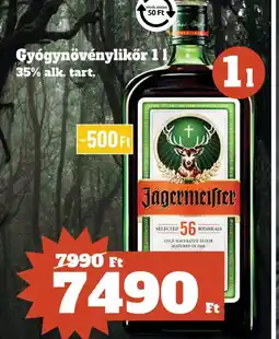 Family Diszkont Jägermeister Gygynövénylikőr ajánlat
