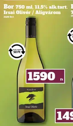 Family Diszkont Nyskas Irsai Olivér / Aligvárom bor ajánlat