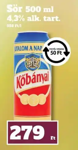 Family Diszkont Kőbányai Sör ajánlat