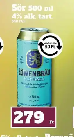 Family Diszkont LÖWENBRÄU Sör ajánlat