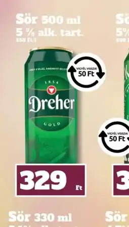 Family Diszkont Dreher sör ajánlat