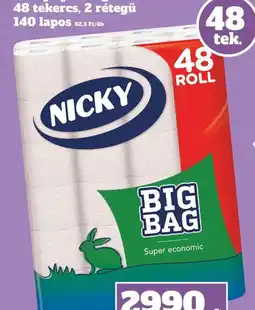 Family Diszkont NICKY WC papír Big Pack ajánlat