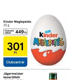 Tesco Kinder Meglepetés ajánlat