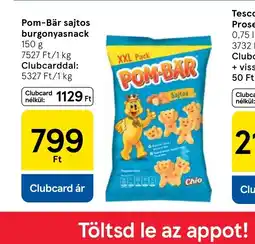 Tesco Pom-Bär sajtos burgonyasnack ajánlat