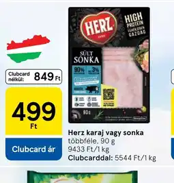 Tesco HERZ karaj vagy sonka ajánlat