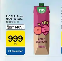 Tesco RIO Cold Press 100%-os juice ajánlat