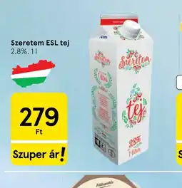 Tesco Szeretem ESL tej ajánlat