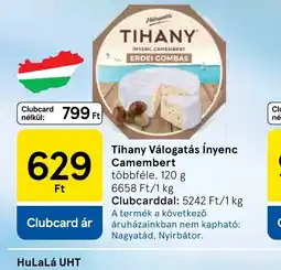 Tesco Tihany Válogatás Ínyenc Camembert ajánlat