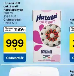 Tesco HuLaLá UHT habalapanyag ajánlat