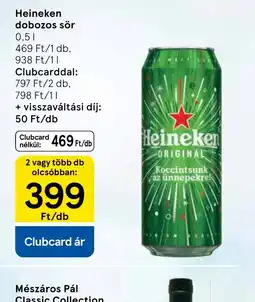 Tesco Heineken dobozos sör ajánlat