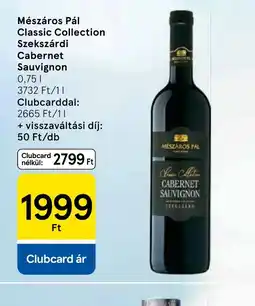 Tesco Mészáros Pál Cabernet Sauvignon ajánlat
