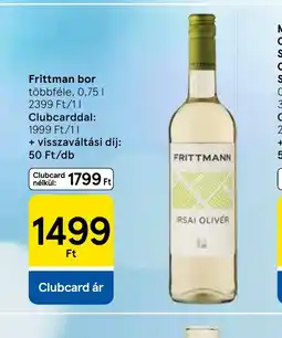 Tesco Frittmann bor ajánlat