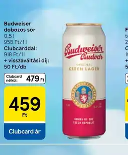 Tesco Budweiser dobozos sör ajánlat