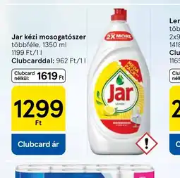 Tesco Jar kézi mosogatszer ajánlat