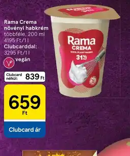 Tesco Rama Crema növényi habkrém ajánlat