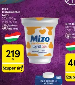 Tesco Mizo laktzmentes tejföl ajánlat