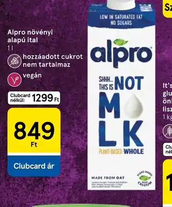 Alpro növényi alapú ital