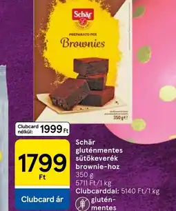 Tesco Schär gluténmentes sütőkeverék ajánlat
