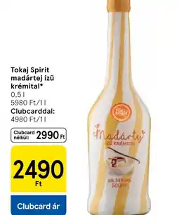 Tesco Tokaj Spirit madártej ízű krémital ajánlat