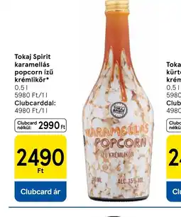 Tesco Tokaj Spirit karamellás popcorn ajánlat
