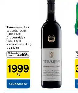 Tesco Thummerer bor ajánlat