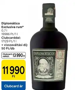 Tesco Diplomático Exclusiva rum ajánlat