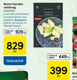 Tesco Nohel Garden vetőmag ajánlat